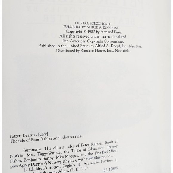 The Tale Of Peter Rabbit And Other Stories By Beatrix Potter Children Book - Picture 6 of 10